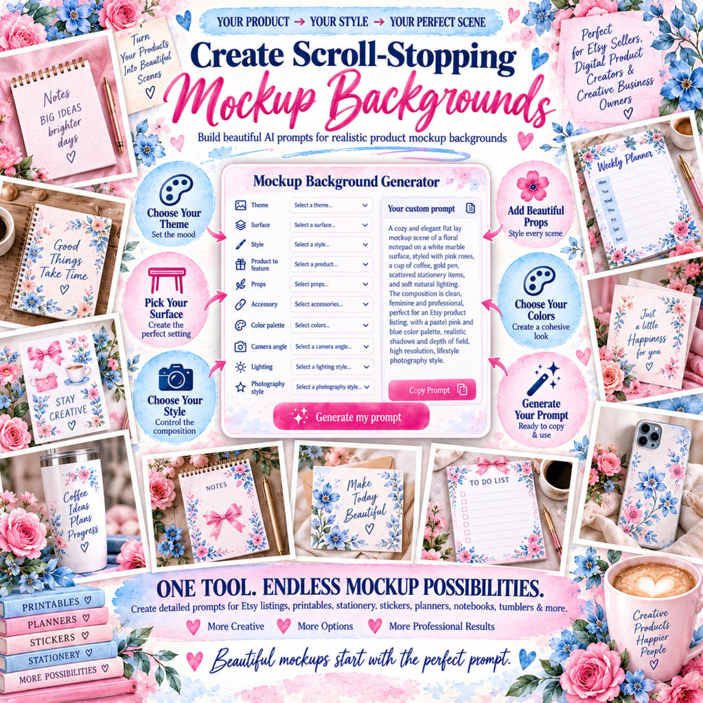 Mockup Background Generator – Create Stunning Product Scenes!
