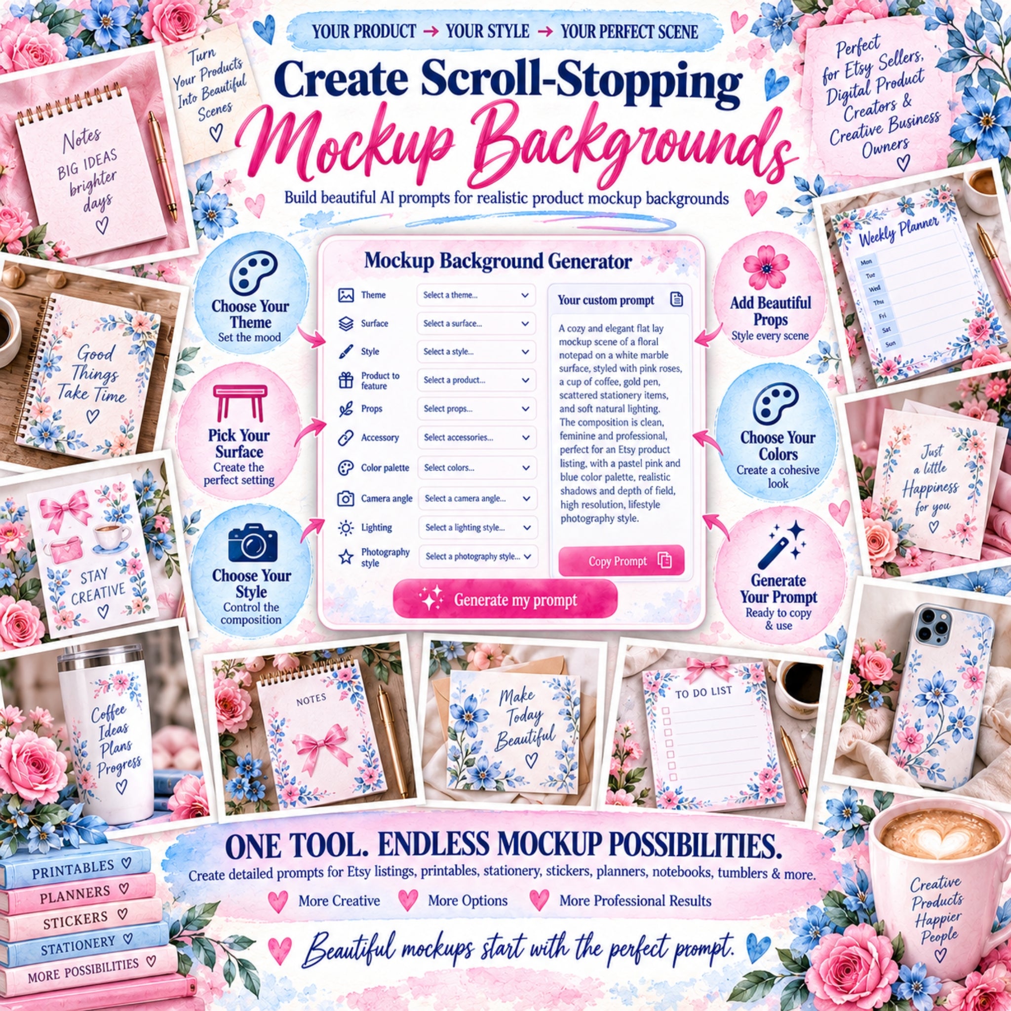 Mockup Background Generator – Create Stunning Product Scenes!