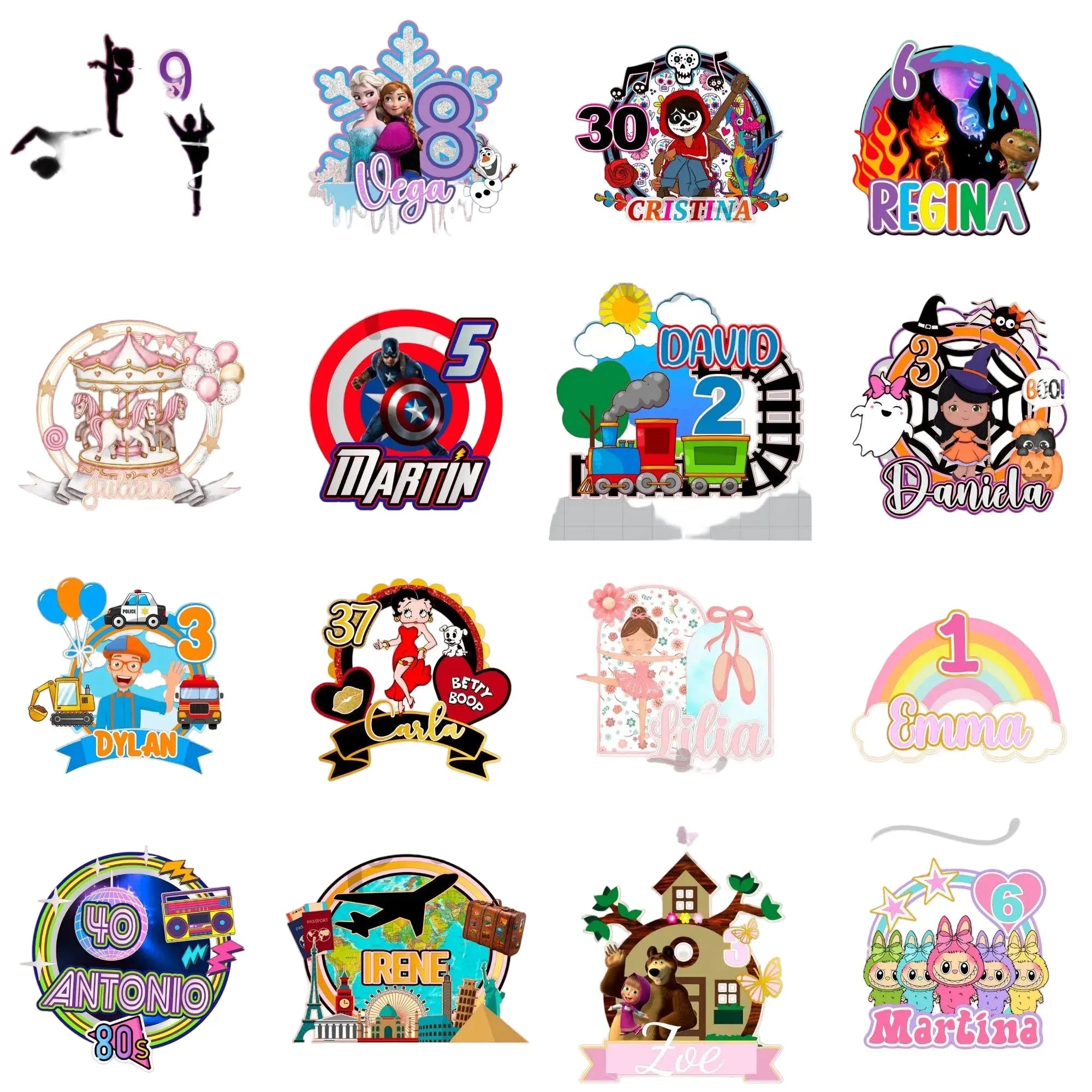 2500+ Cake Topper SVG Bundle