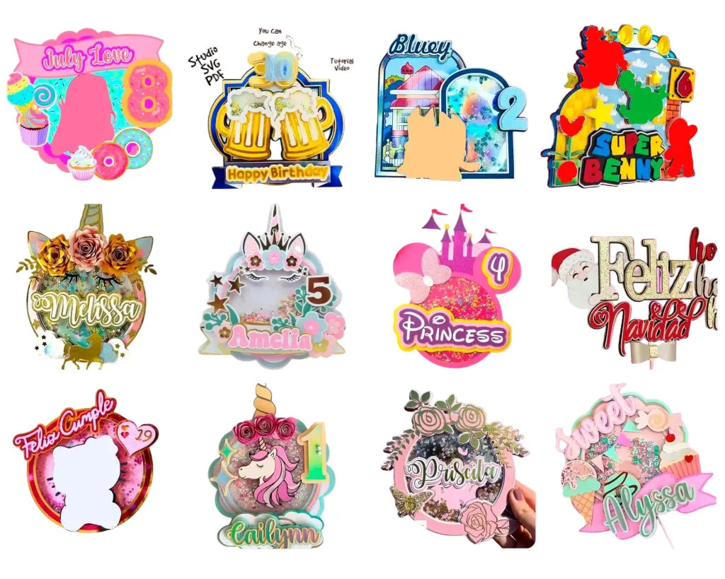 2500+ Cake Topper SVG Bundle