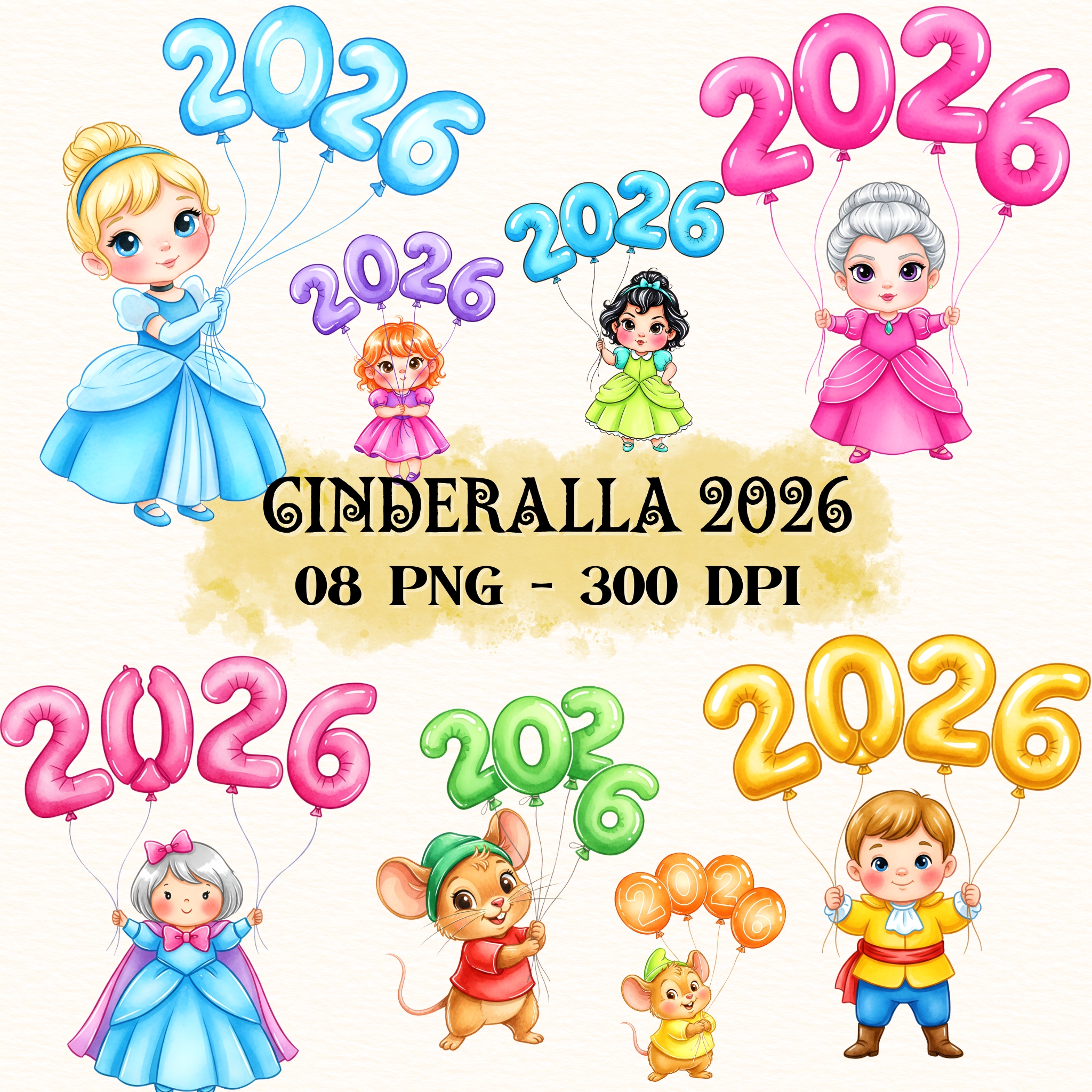 Cinderella 2026 Clipart