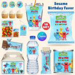 Sesame Street Party Favor, Elmo Birthday, Playful Sesame Chips Bag, Elmo Favors, Sesame Birthday Party Favors, Sesame Chip, Capri Sun, Bottle Label