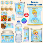 Cinderella Party Favors, Cinderella Birthday, Adorable Cinderella Chip Bag, Capri Sun, Water Bottle, Princess Party Favour, Princess Birthday Party