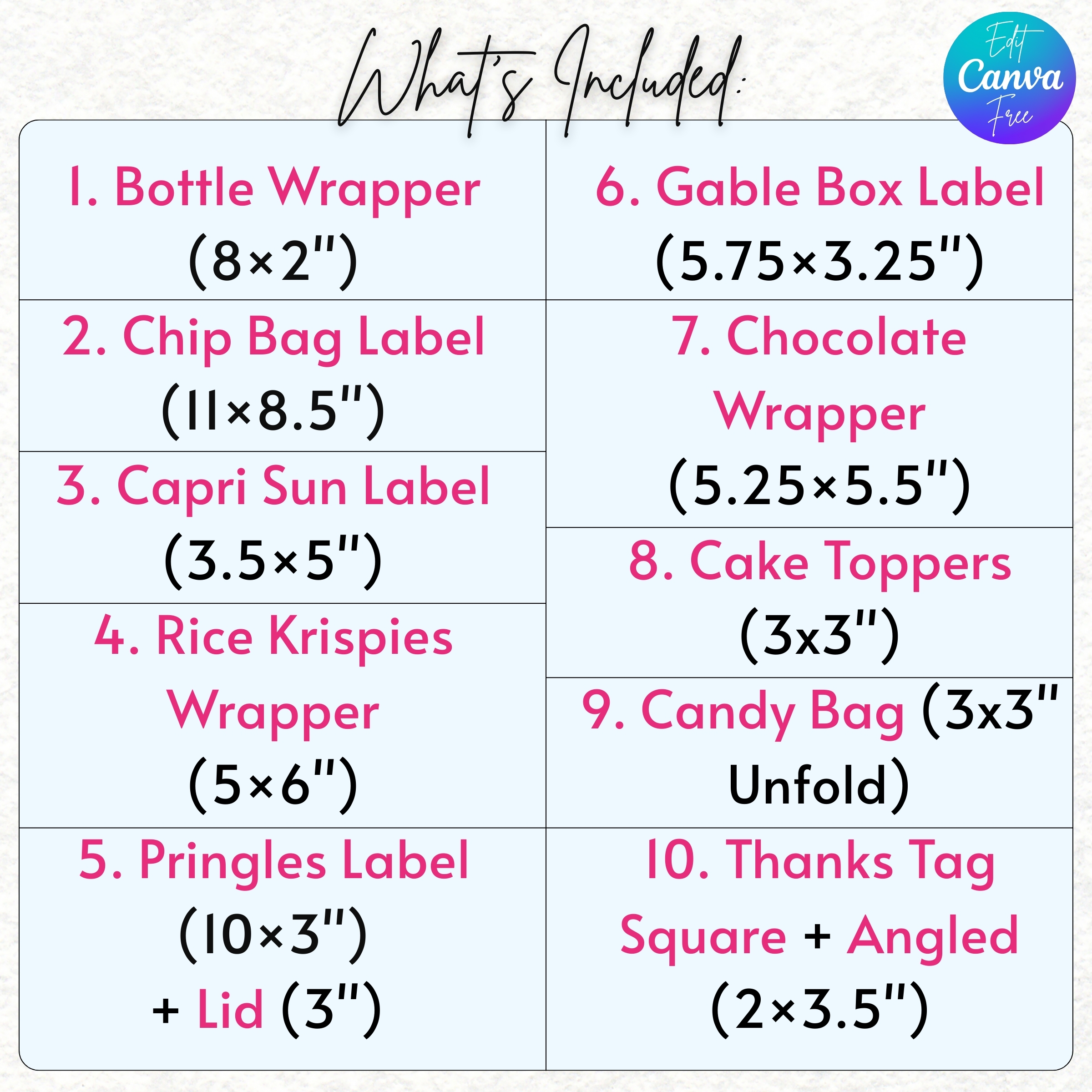 Wicked Party Favors, Elphaba & Glinda, Witches Party Favor, Pink Green Decor, Wicked Printable, Wicked Birthday Party Favors, Glinda Party