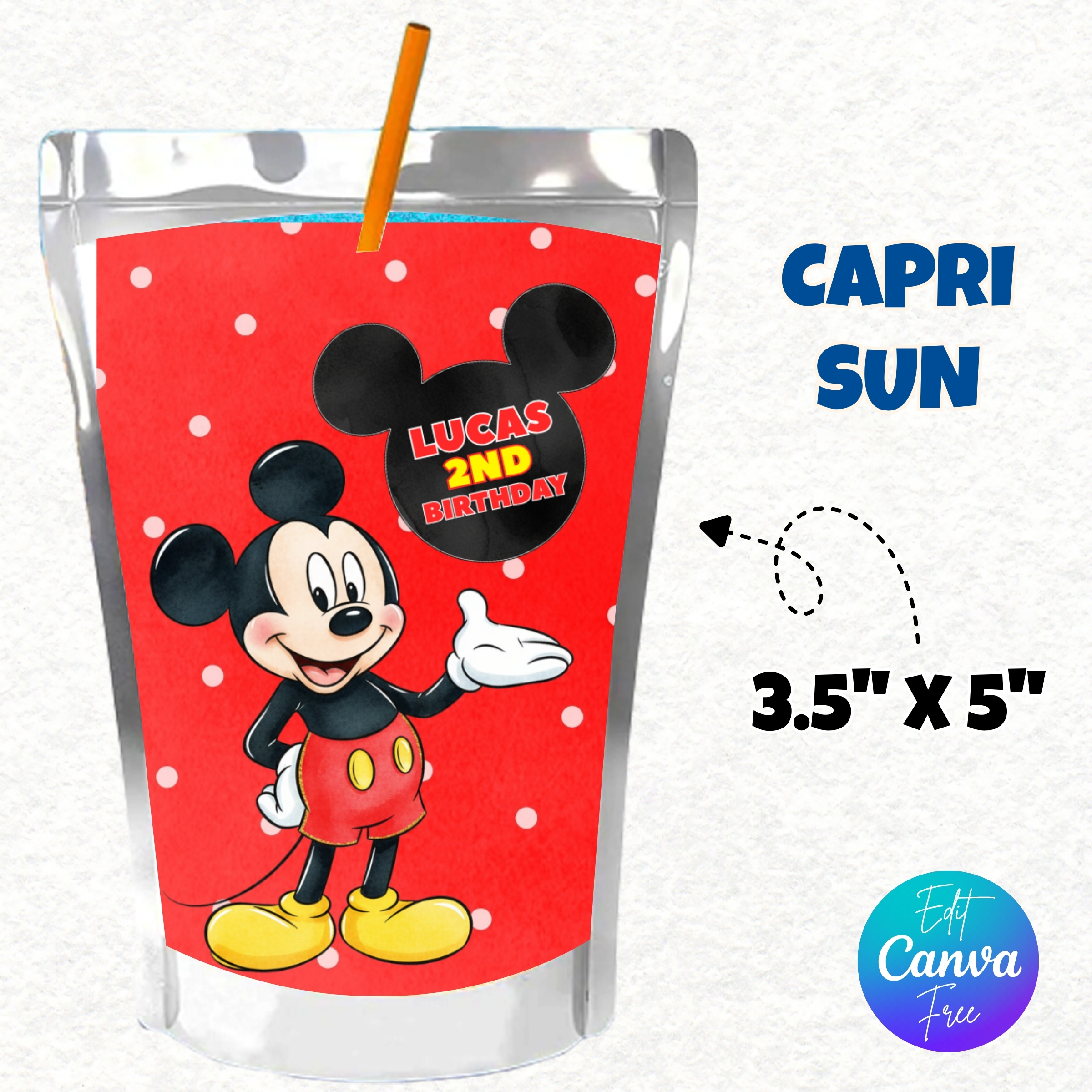 Mickey Mouse Birthday Party Favors, Mickey Mouse Clubhouse, Mouse Party Favors, Adorable Mouse Party Favor, Mouse Birthday Printable, Mouse Party Kit