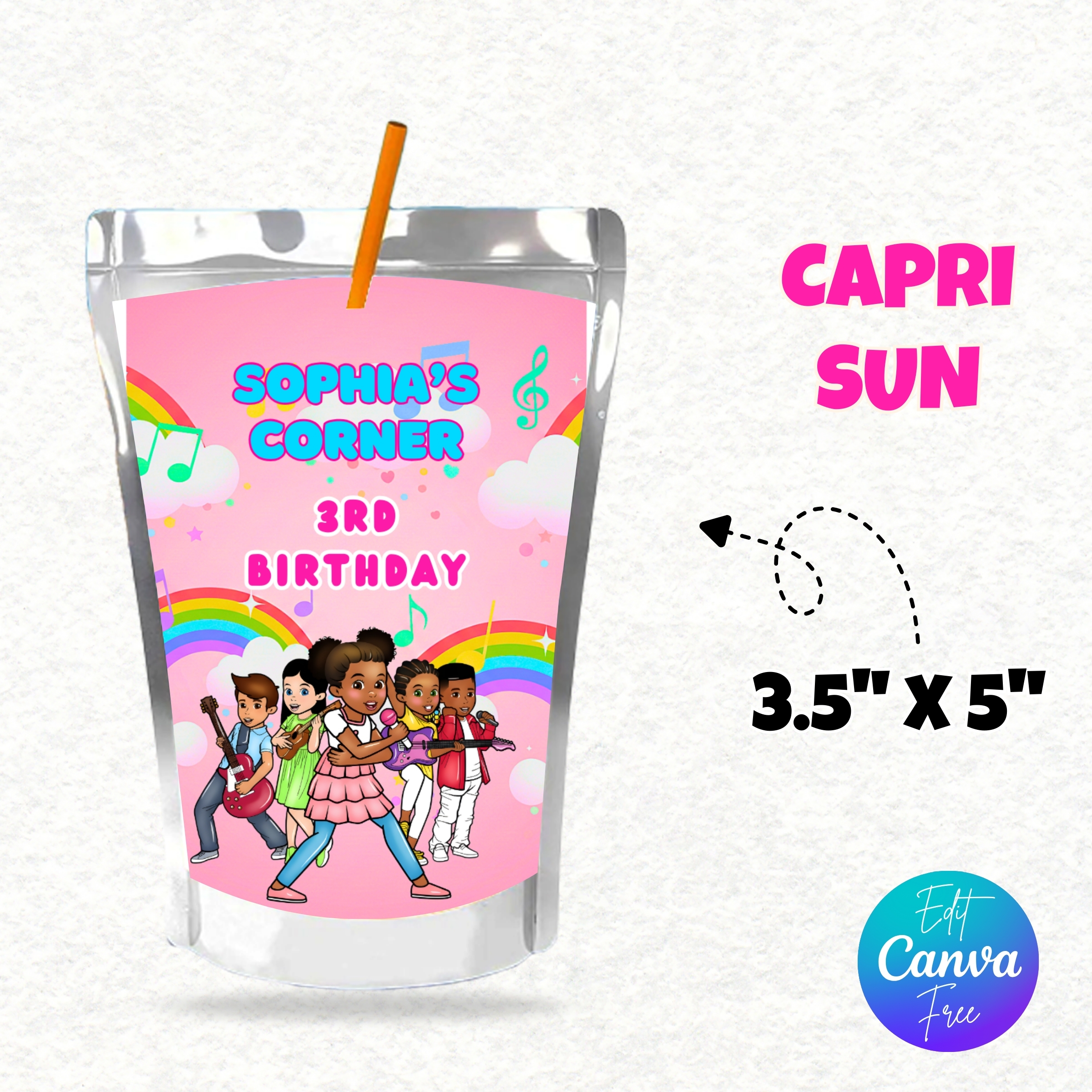 Gracies Corner Birthday Party Favors, Gracies Corner Party, Editable Kids Corner, Gracies Corner Chips Bag, Gracies Corner And Friends Party - Gracies Corner Birthday Party Favors, Adorable Gracies Corner Party, Editable Kids Corner, Gracies Corner Chips Bag, Gracies Corner And Friends Party