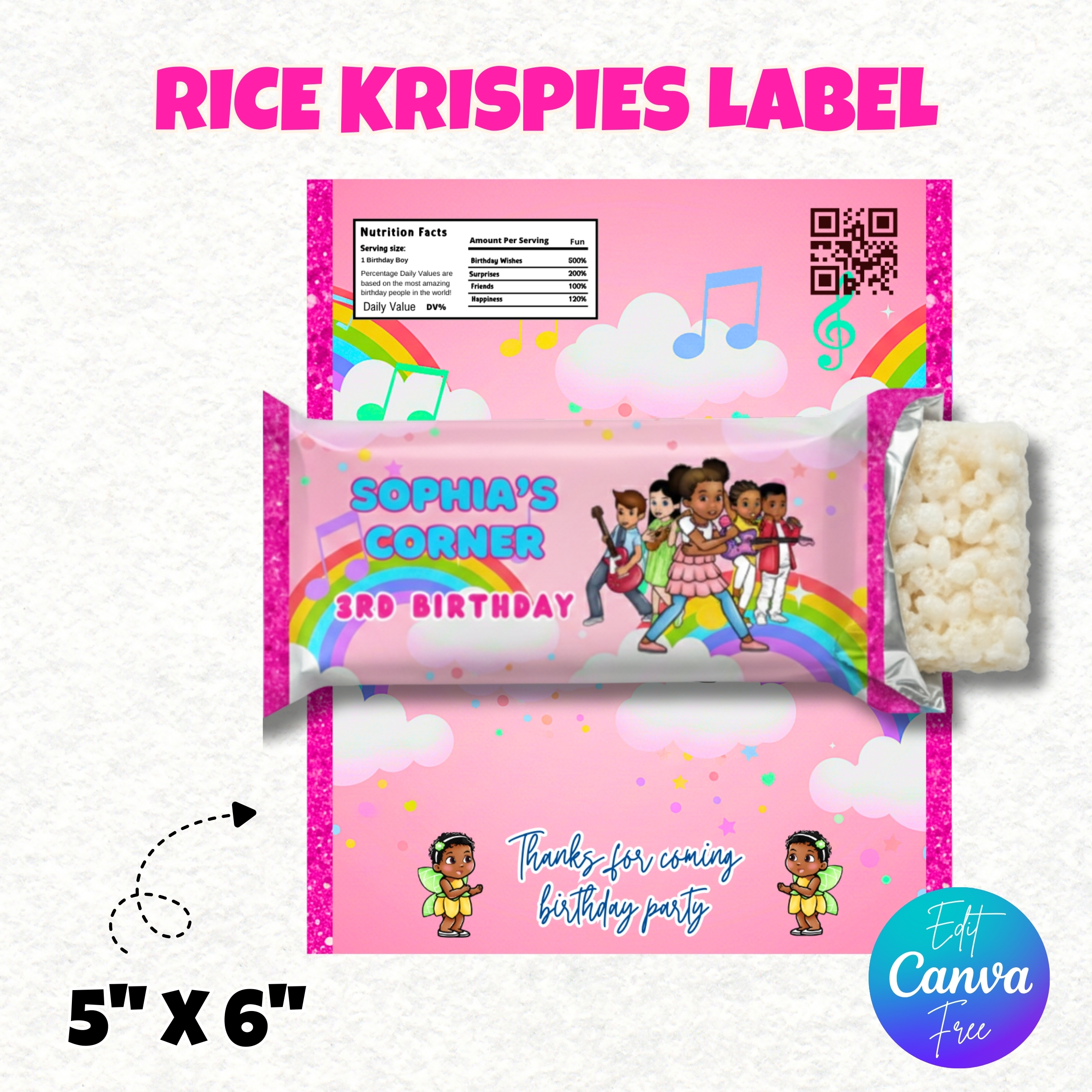 Gracies Corner Birthday Party Favors, Gracies Corner Party, Editable Kids Corner, Gracies Corner Chips Bag, Gracies Corner And Friends Party - Gracies Corner Birthday Party Favors, Adorable Gracies Corner Party, Editable Kids Corner, Gracies Corner Chips Bag, Gracies Corner And Friends Party