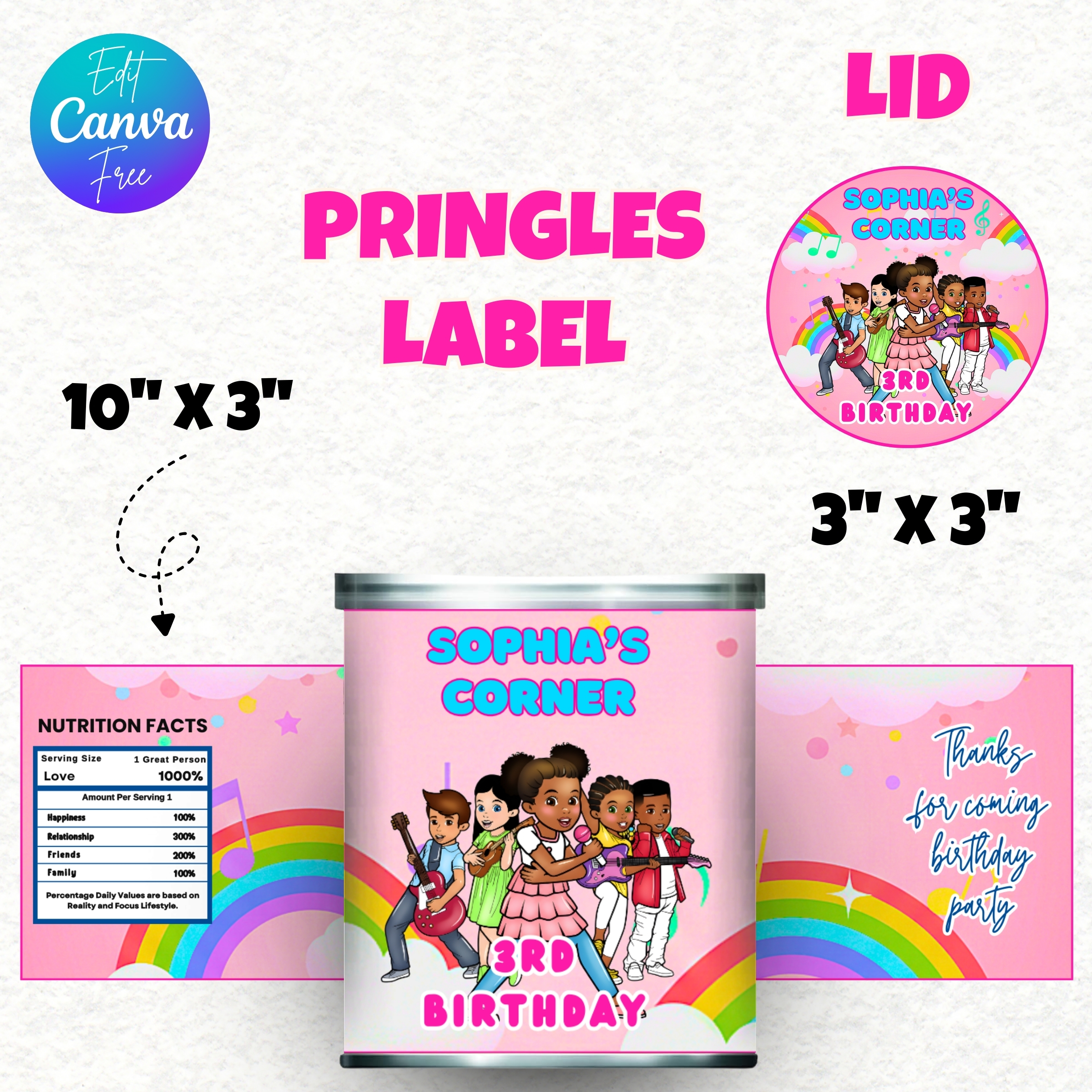 Gracies Corner Birthday Party Favors, Gracies Corner Party, Editable Kids Corner, Gracies Corner Chips Bag, Gracies Corner And Friends Party - Gracies Corner Birthday Party Favors, Adorable Gracies Corner Party, Editable Kids Corner, Gracies Corner Chips Bag, Gracies Corner And Friends Party