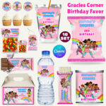 Gracies Corner Birthday Party Favors, Gracies Corner Party, Editable Kids Corner, Gracies Corner Chips Bag, Gracies Corner And Friends Party - Gracies Corner Birthday Party Favors, Adorable Gracies Corner Party, Editable Kids Corner, Gracies Corner Chips Bag, Gracies Corner And Friends Party