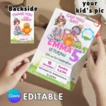 Editable Miss Rachel Birthday Invitation Card, Ms. Rachel Invite, Ms Rachel Party Invite Template, Adorable Ms Rachel Printable Birthday Invitation