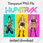 Kpop Girls Huntrix PNG, Saja Girls Anime Art, Hun-trix PNG, Girl Dinner Png, Sa-ja Girls PNG, Adorable Hunter Merch, Demon Hunters Art (Copy)