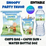 Snoopy Birthday Party Favors, Peanuts Birthday Party Decorations, Adorable Peanuts Printable Kit, Peanuts-Inspired Birthday Decorations