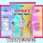 Editable Kpop Demon Hunter Chip Bag Label Birthday Party, Kpop Snack Wrapper, Adorable Kpop Party Favors, Kpop Huntrix, Personalized Kpop Party Favor