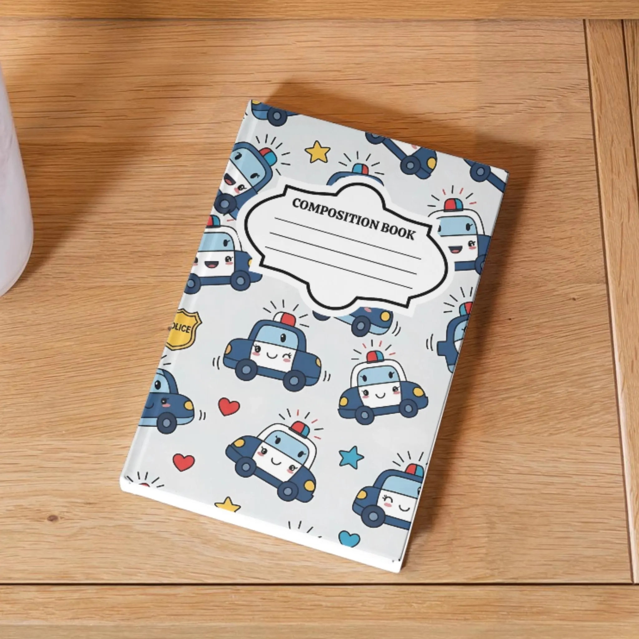 Editable School Composition Notebook Cover, 10 Cute Pink Girl Design, Canva Editable Template, Adorable Back to School Printable, 7.5" x 9.75" Inches