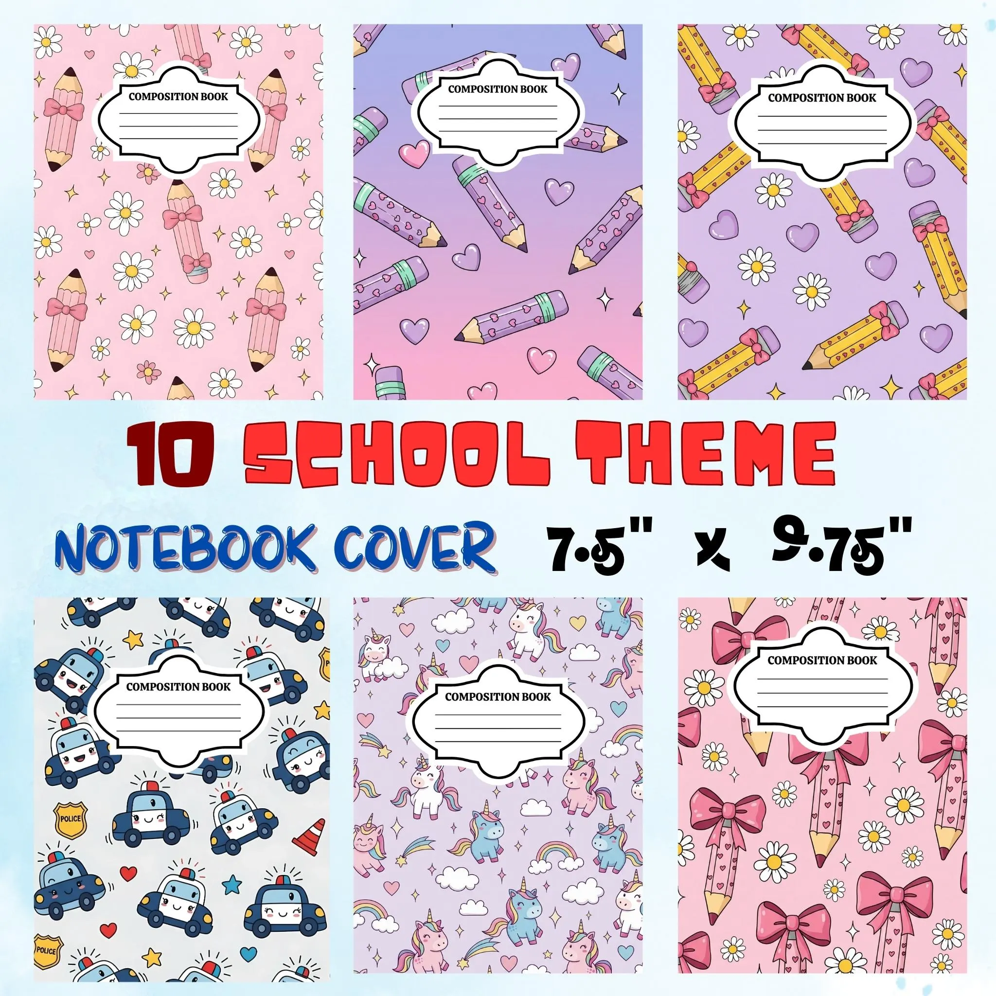 School Composition Notebook Cover