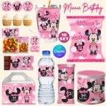 Minnie Mouse Birthday Party Favors, 10 Minnie Birthday Printables, Minnie Gable Box Label, Adorable Minnie Birthday Favor