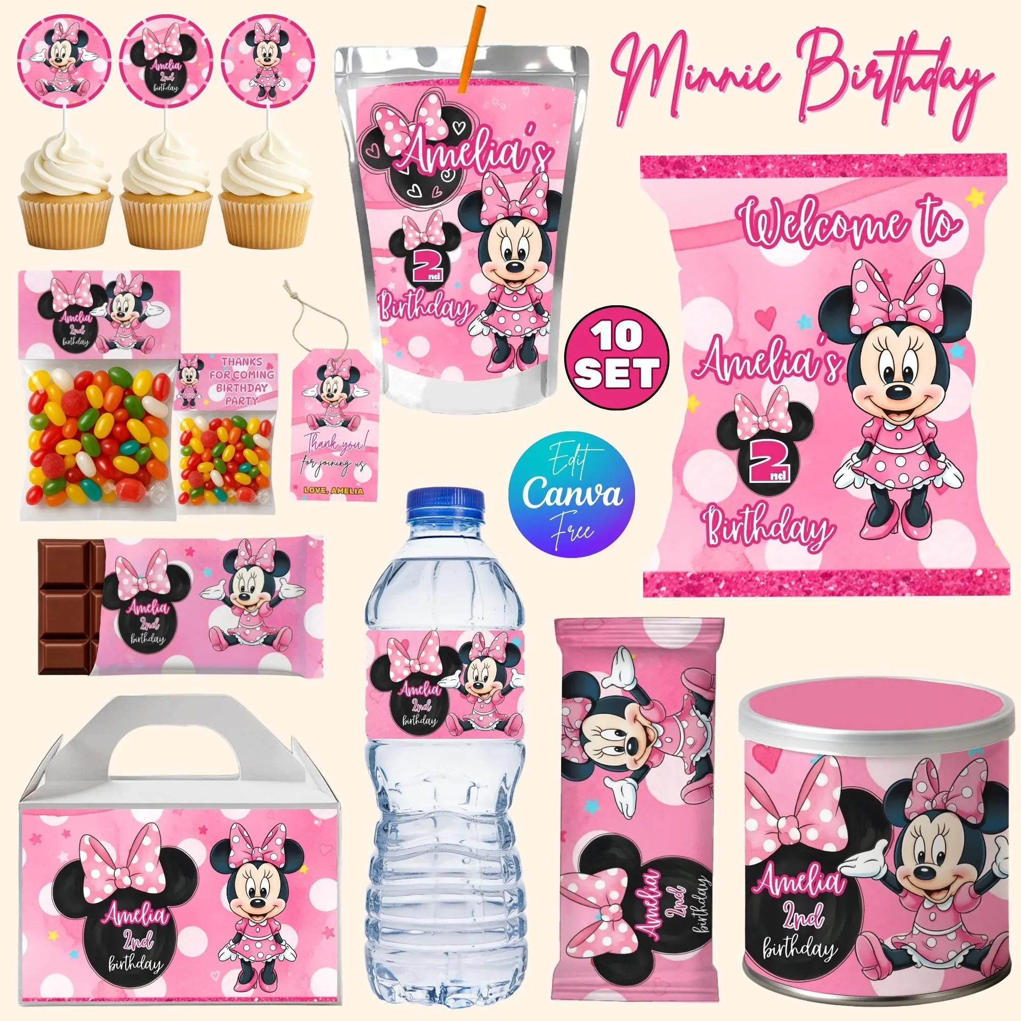 Minnie Mouse Birthday Party Favors