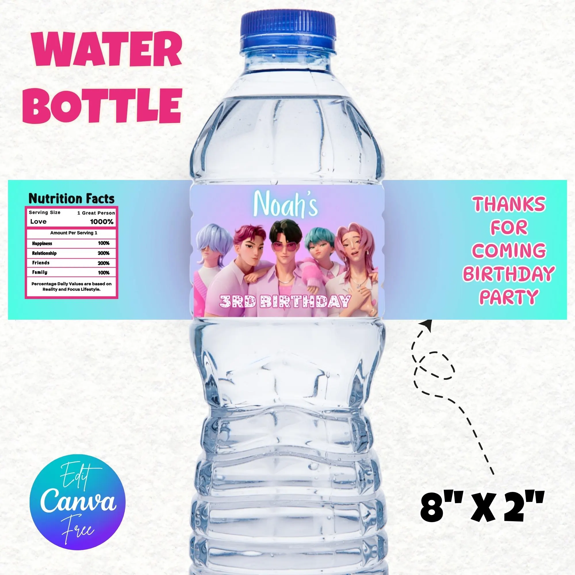 Saja Boys Kpop Party Favor Bundle, Kpop Printable Adorable Cosplay Party Decor, KPop Demon Hunters Printable, Demon Hunter Birthday Party Favors