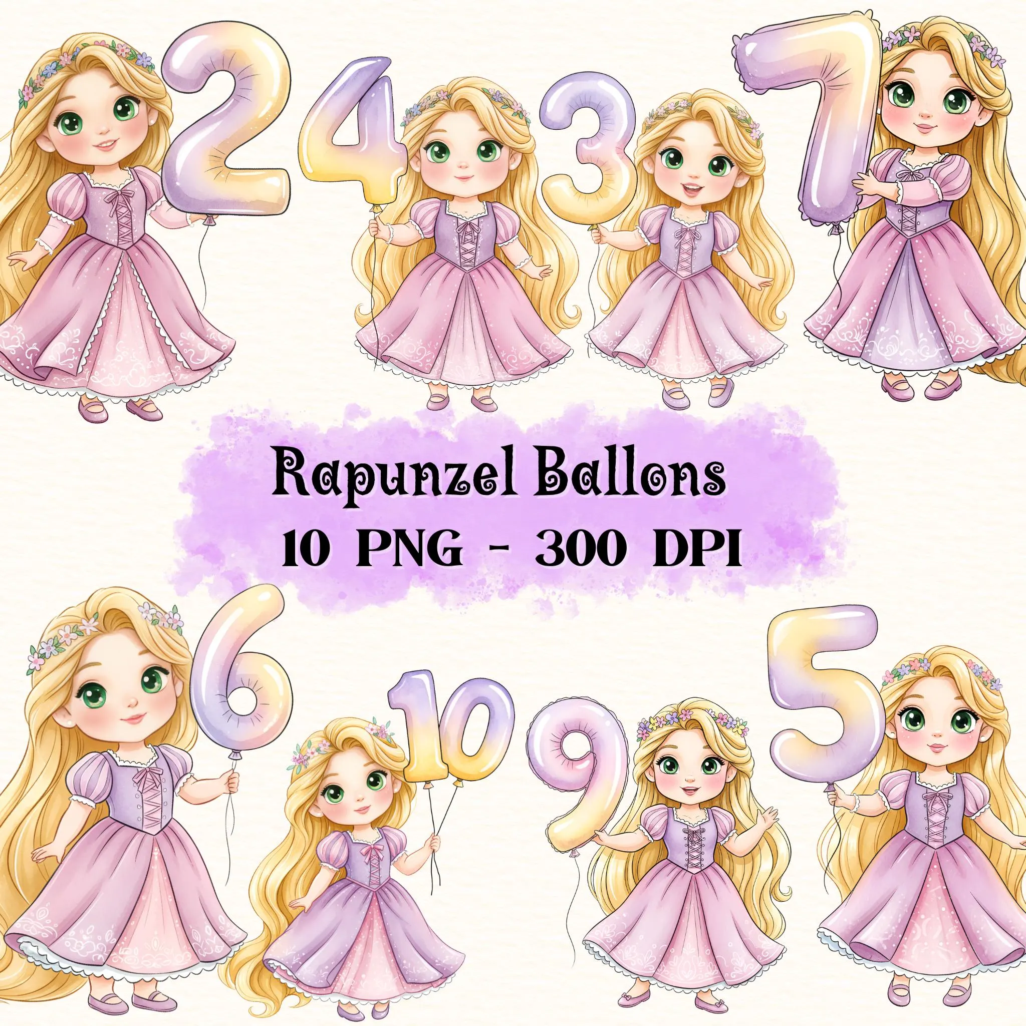 Princess Rapunzel Clipart