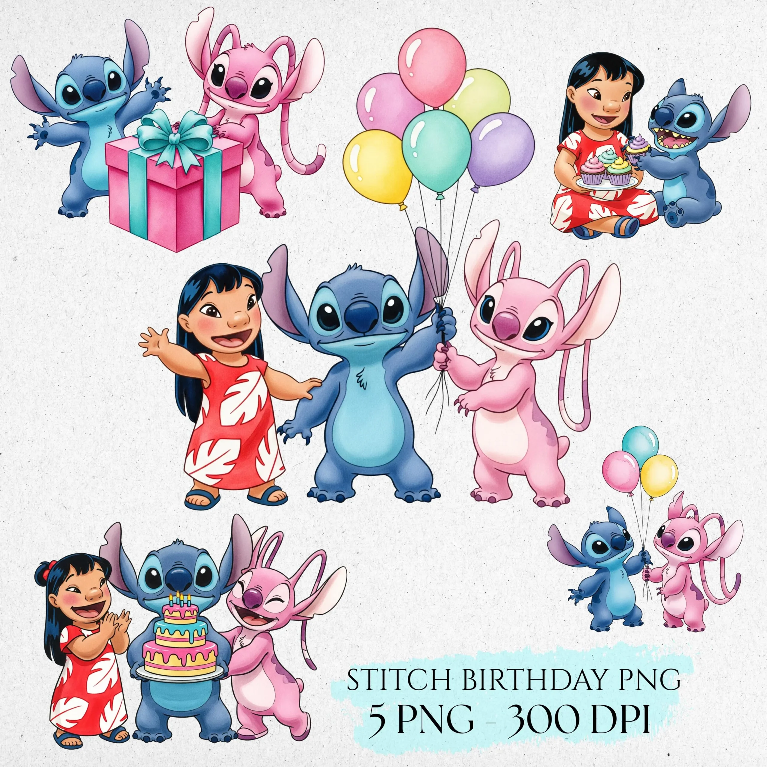 Lilo and Stitch Birthday Clipart