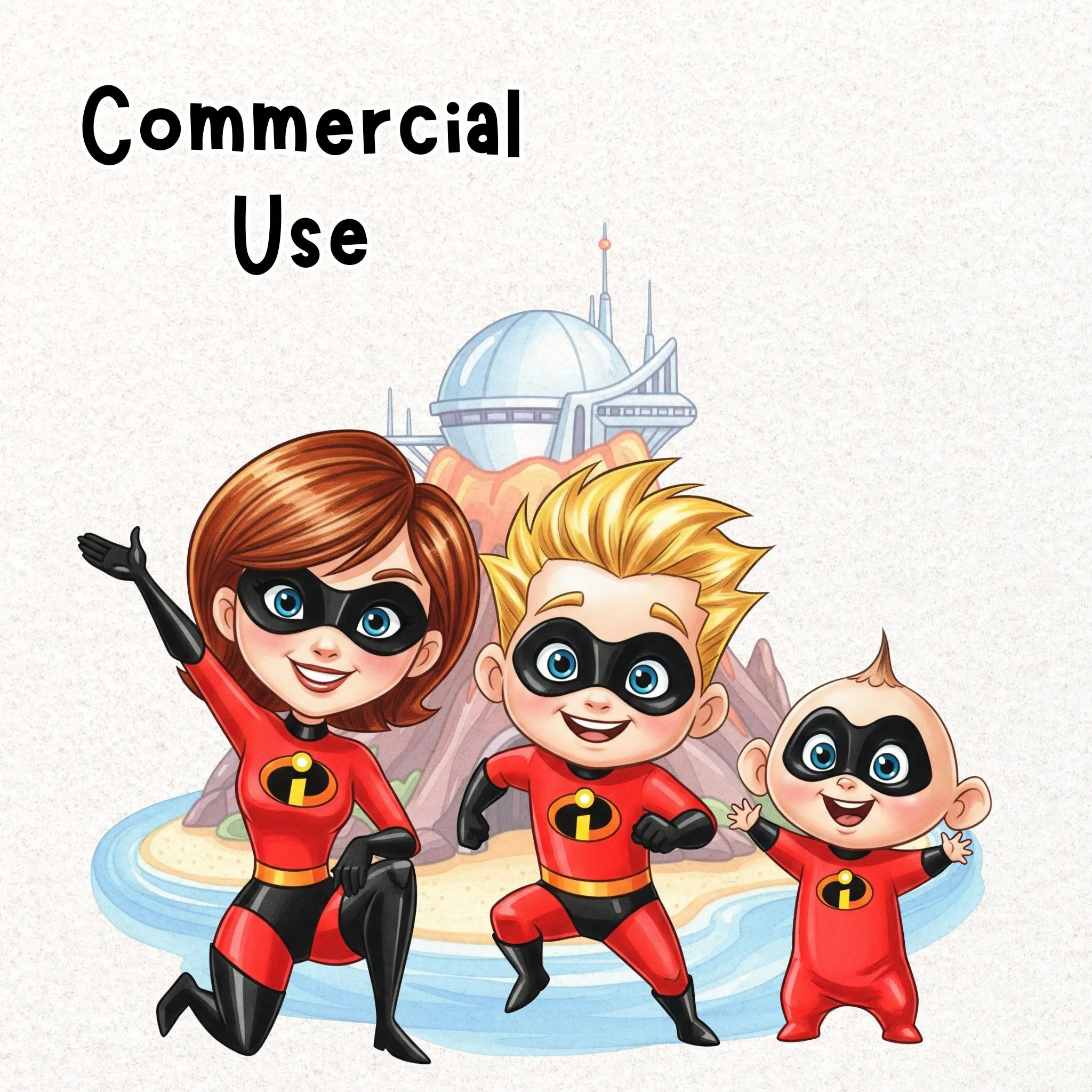 Incredibles Watercolor Clipart