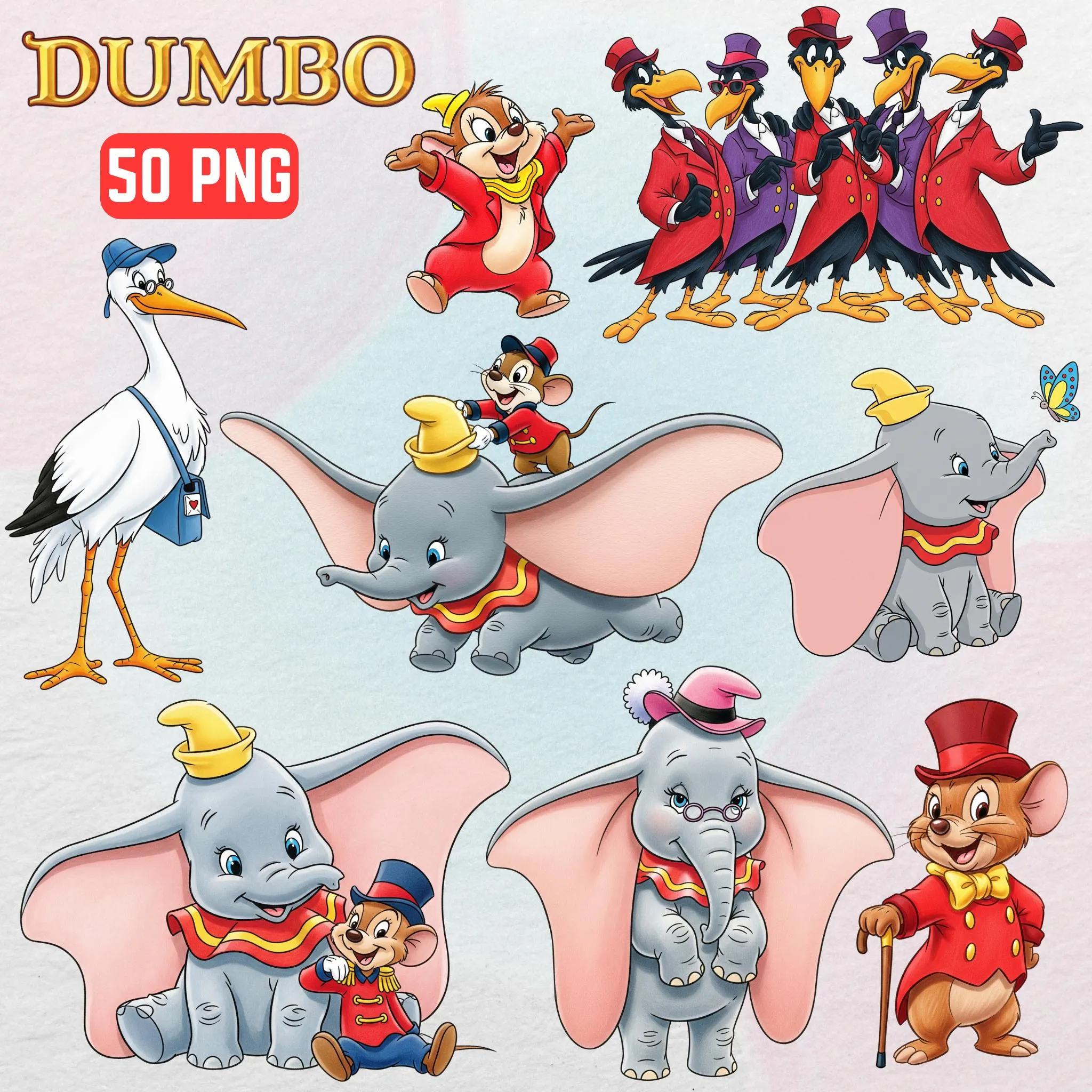 Dumbo PNG Bundle