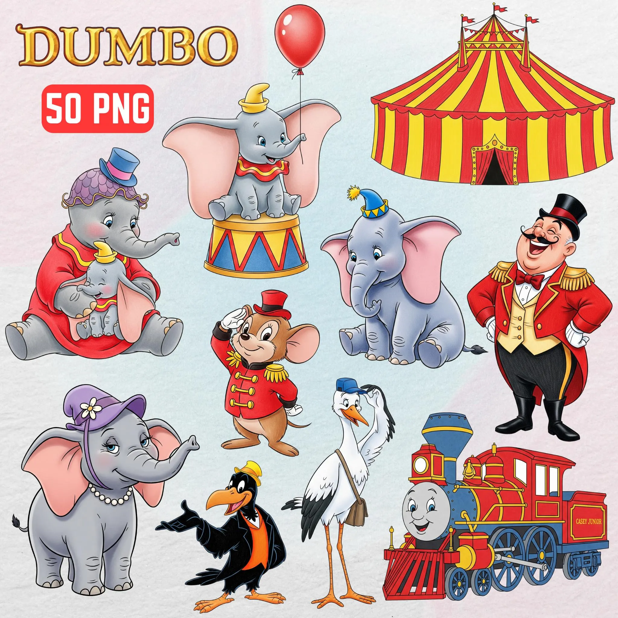 Dumbo PNG Bundle