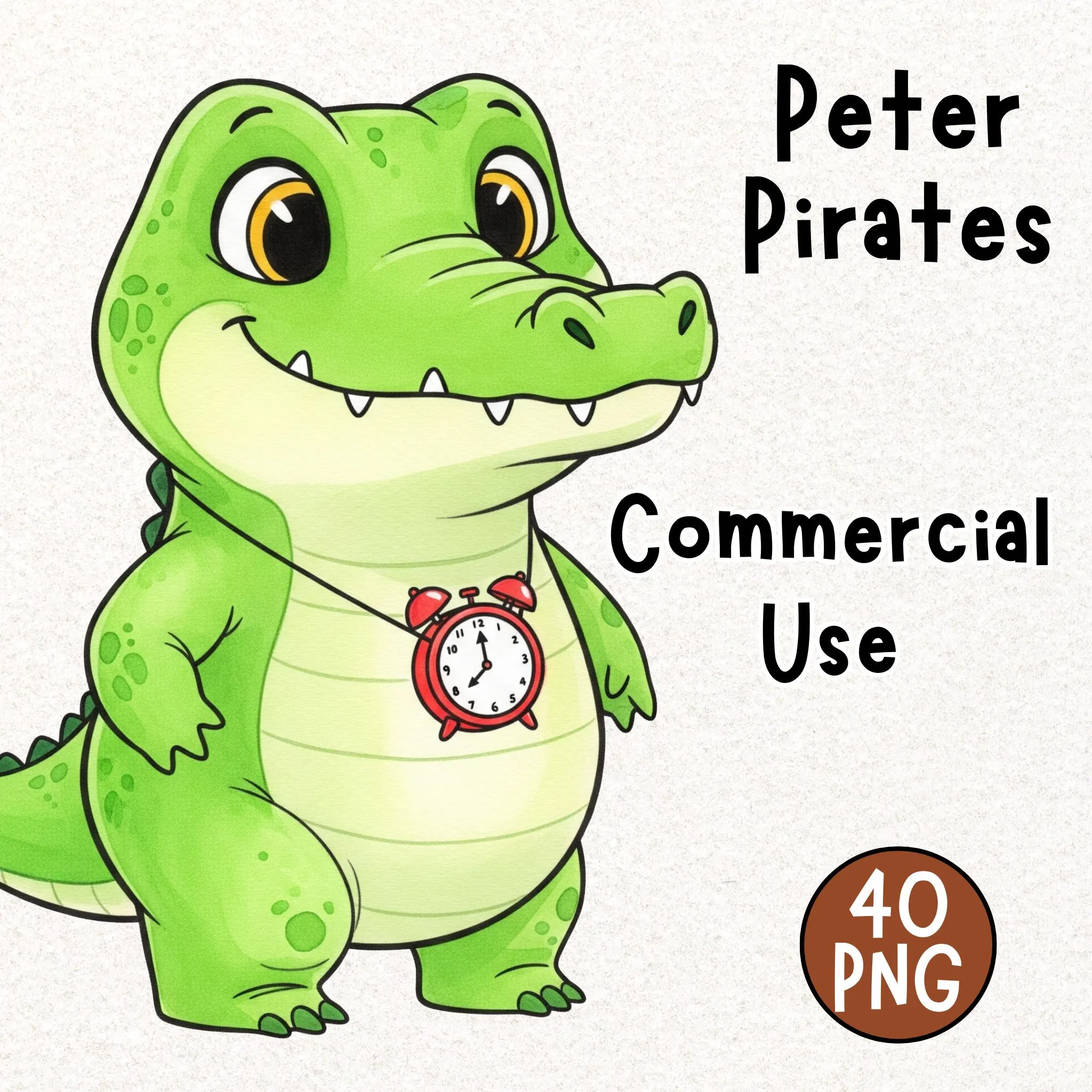 Peter Pan Watercolor Clipart