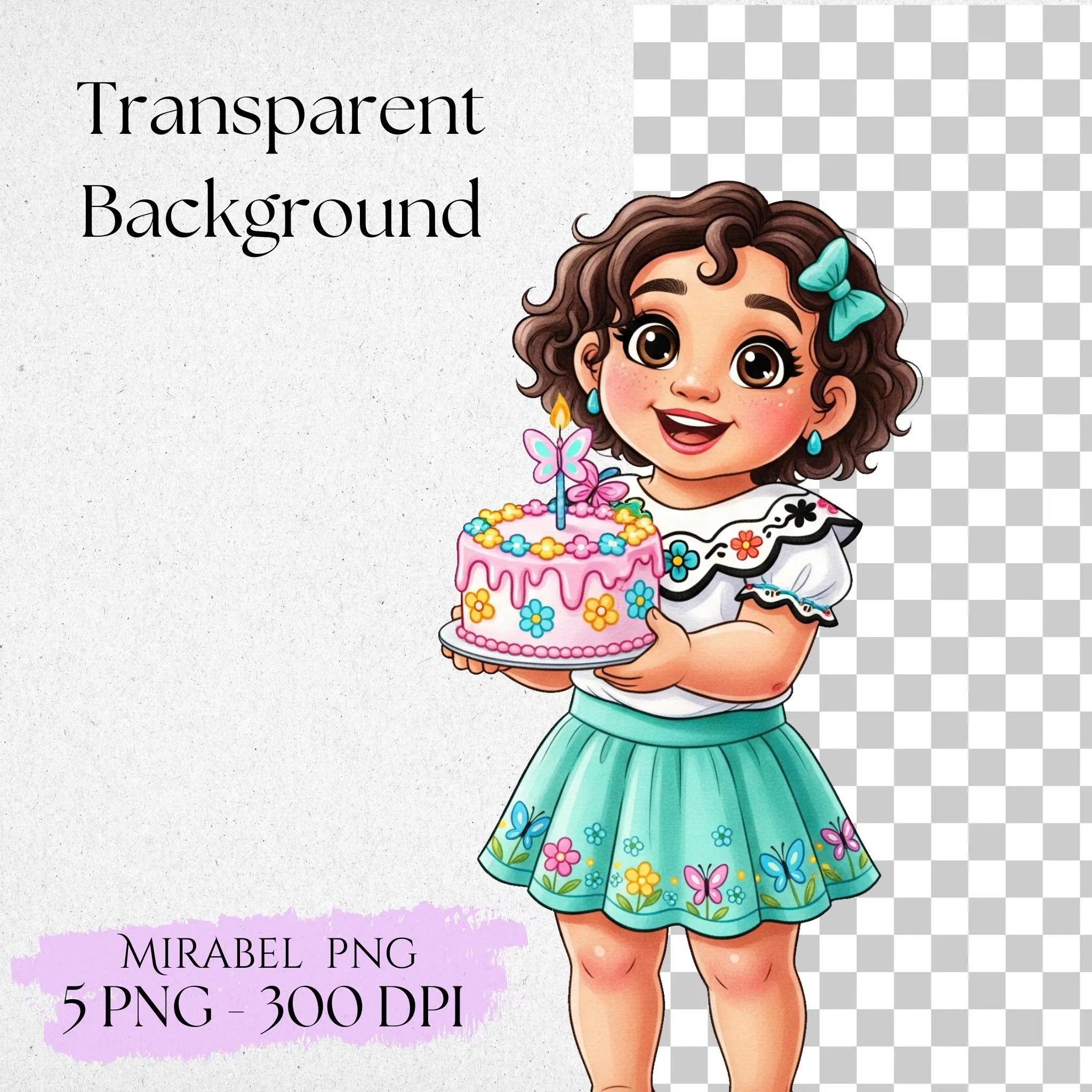 Mirabel Madrigal Watercolor Clipart