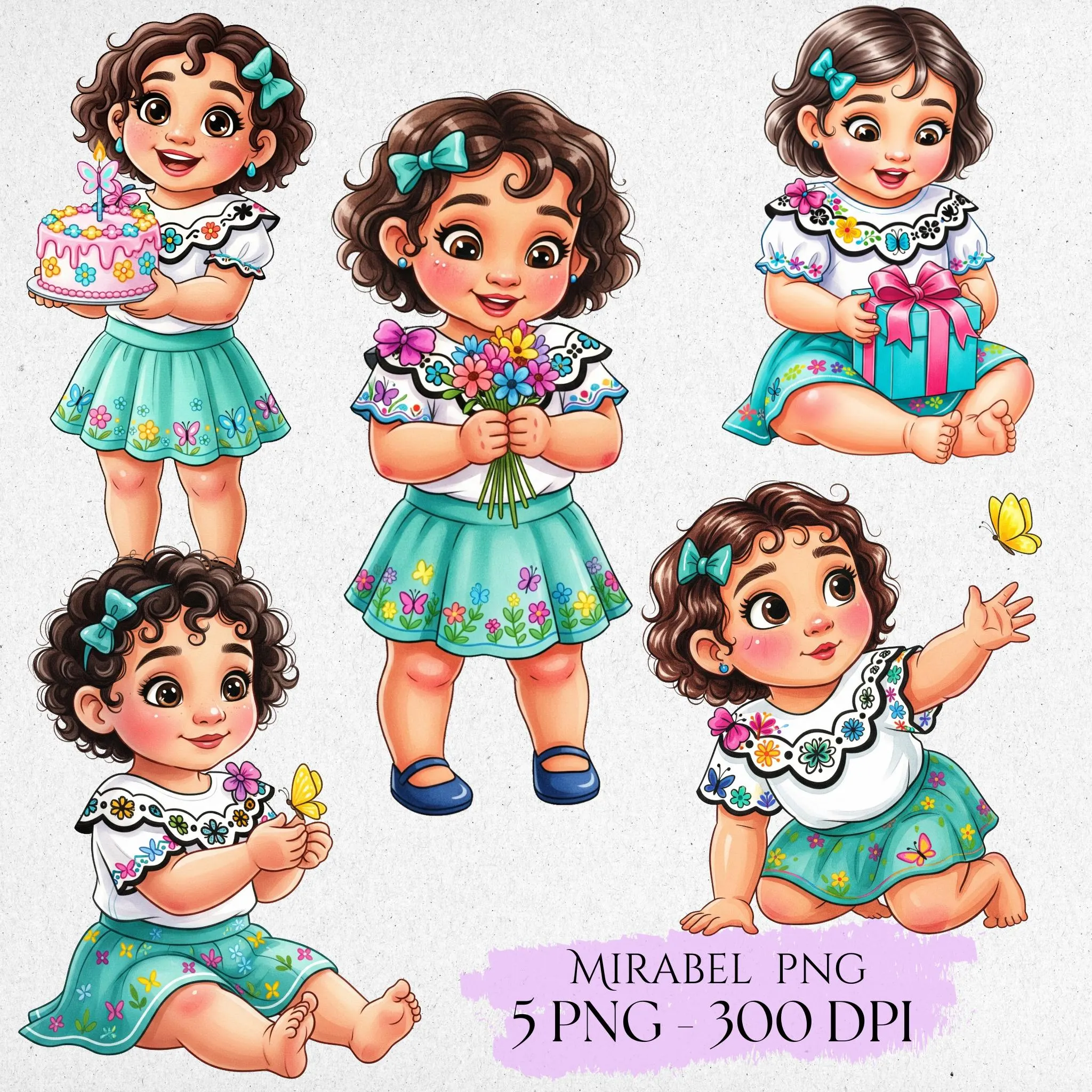 Mirabel Madrigal Watercolor Clipart