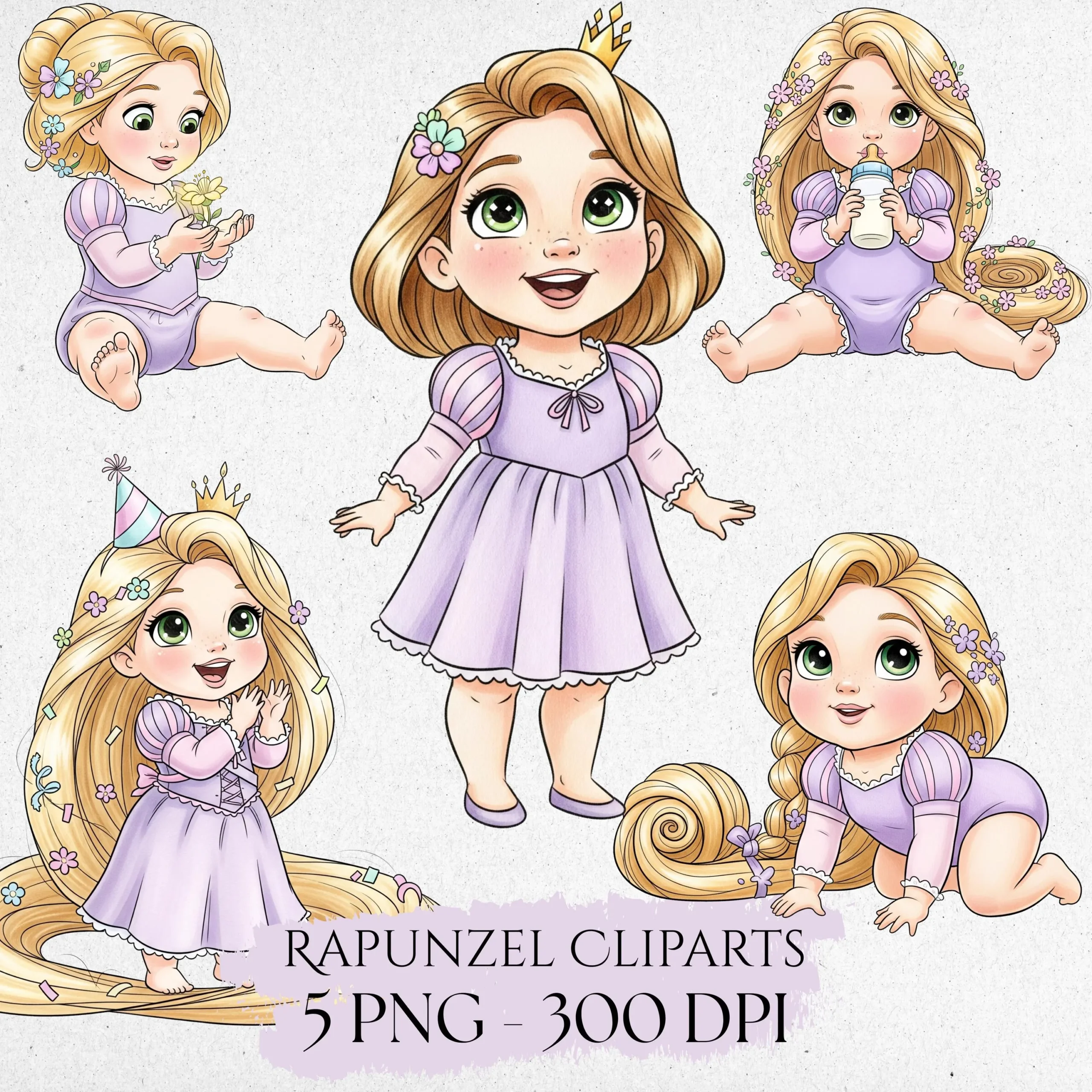 Baby Rapunzel Clipart