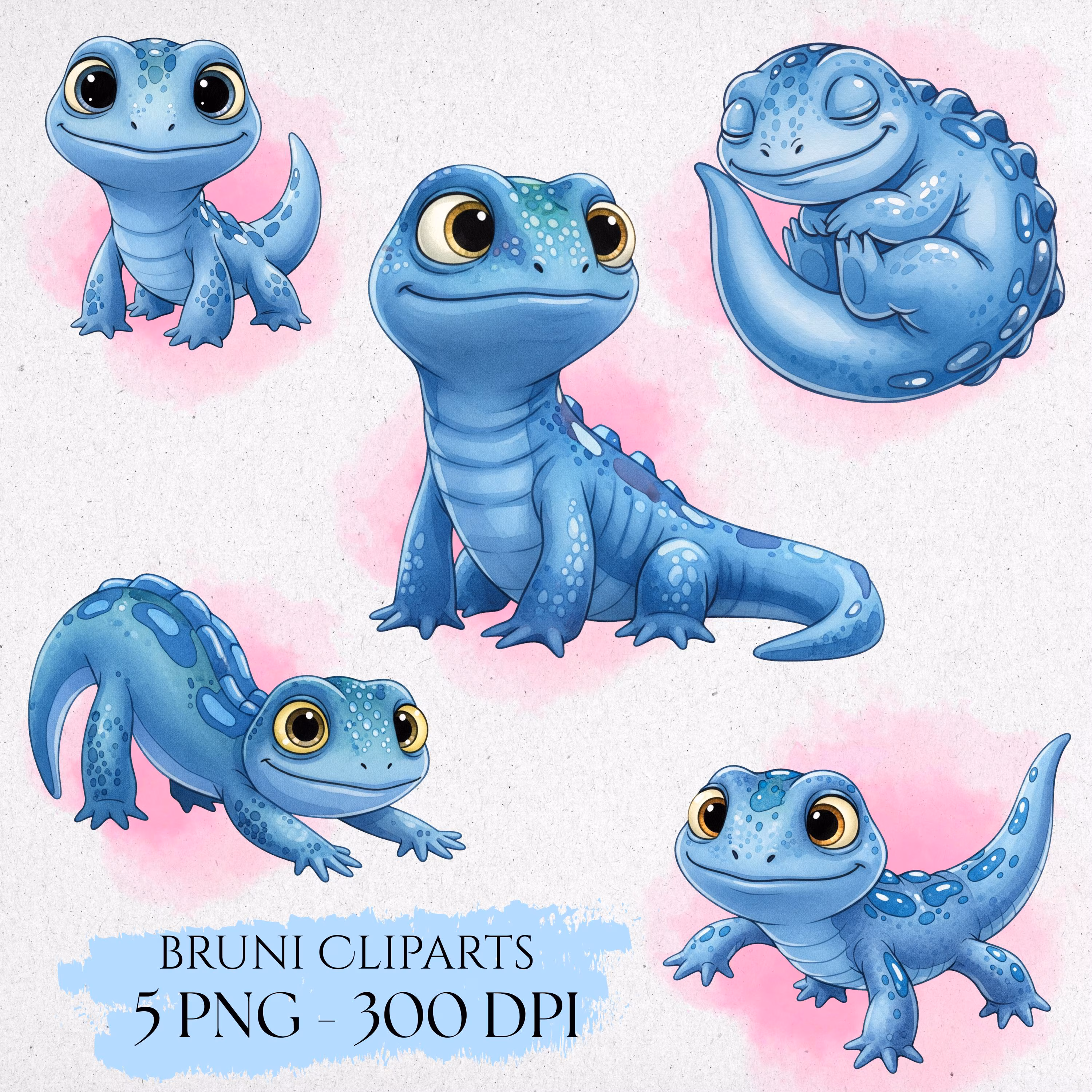 Bruni Fire Spirit Watercolor Clipart