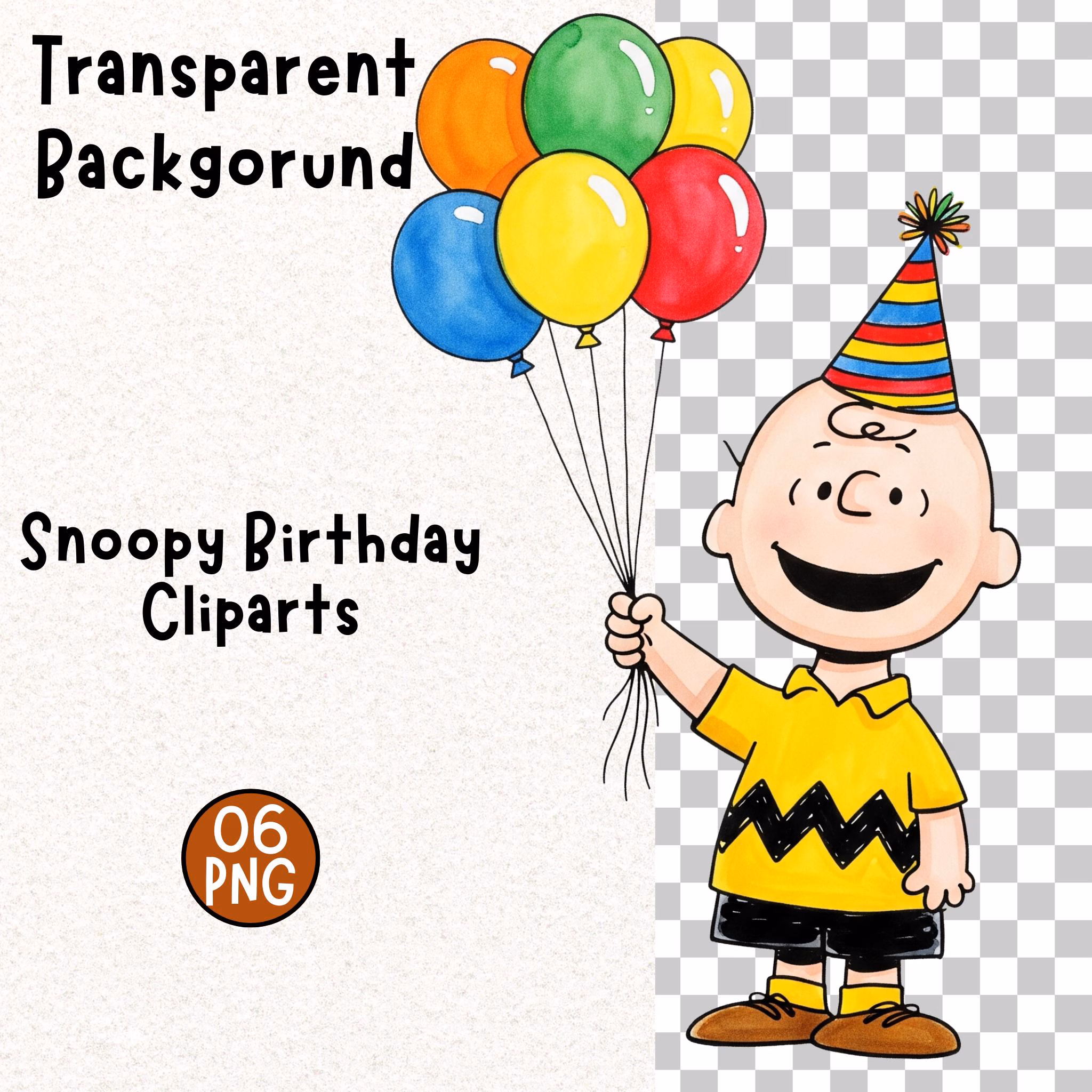 Classic Snoopy Watercolor Clipart