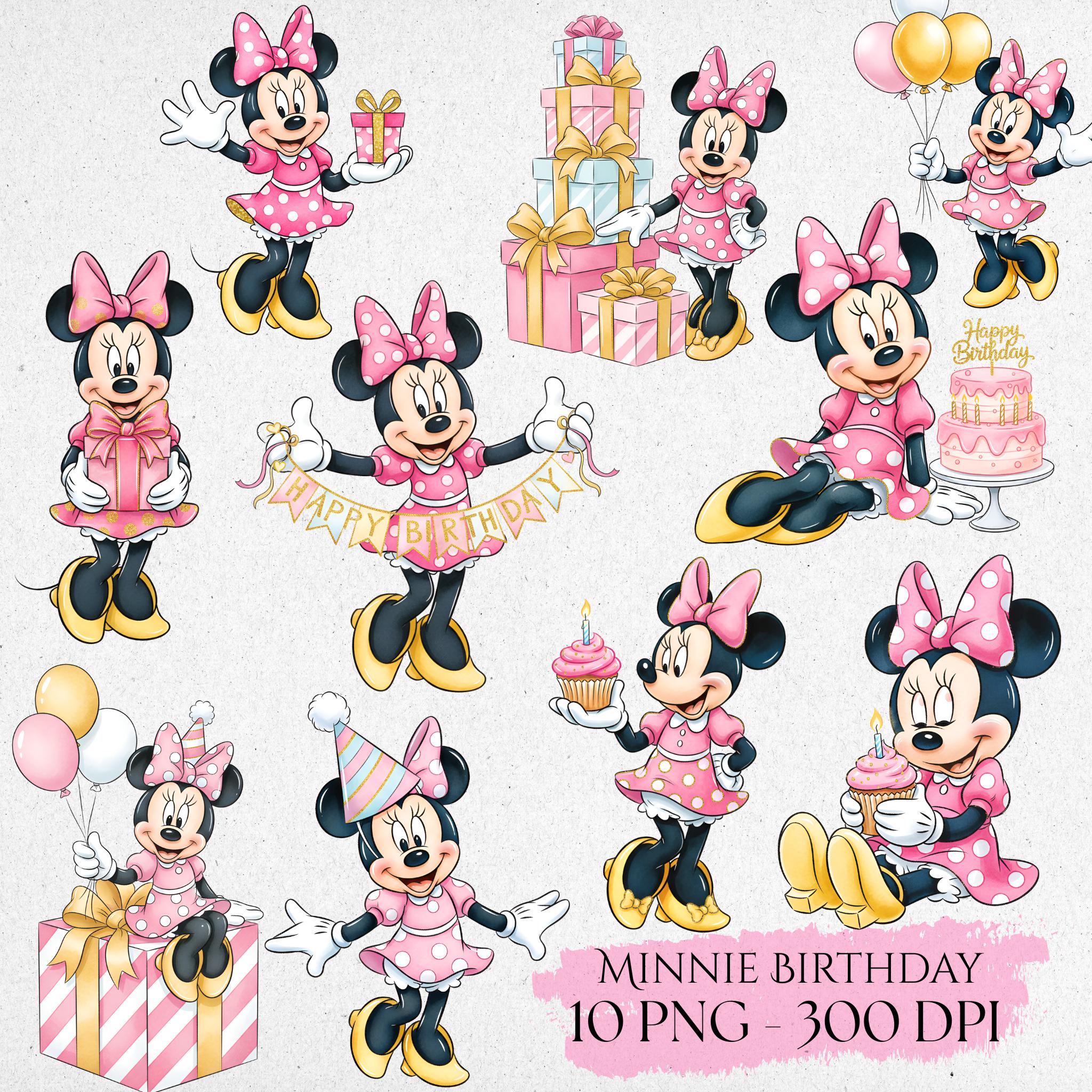 Minnie Mouse Birthday New Clipart