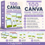 100 Canva Frame Mockup Bundle — Drag-and-Drop DIN A Templates