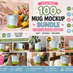 100+ Mug Mockup Bundle – 11oz 15oz Editable Mug Canva Template