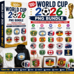 100+ World Cup 2026 PNG Bundle – Football Nations & Flag Designs
