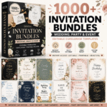1000+ Digital Wedding Invitation Templates Bundle | Editable CorelDraw Printable Designs