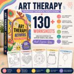 130+ Art Therapy Worksheets for Mental Health, School, Self-Esteem, Therapy & Social Work