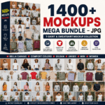 1400+ T-Shirt & Sweatshirt Mockups Mega Bundle | Bella Canvas, Gildan, Comfort Colors | JPG Mockups