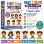 Emotions Flashcards Bundle – Boy and Girl Feelings Learning Activity