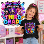 K-pop Demon Hunters Huntrix Back to School PNG and SVG Bundle – Chibi Character Designs